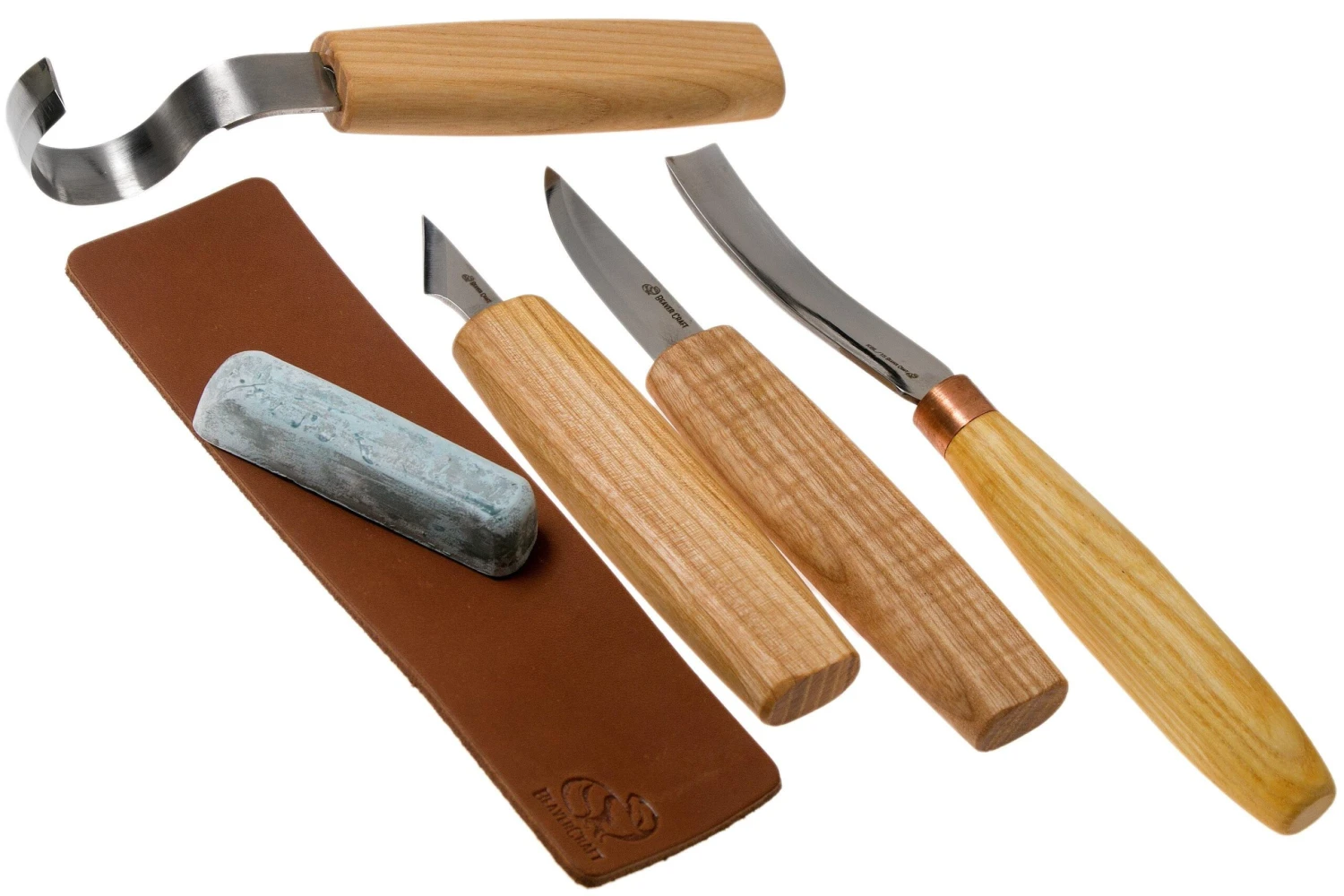 BeaverCraft Spoon Wood Carving Set S49 Avec Couteau à Sculpter Le Bois Géométrique 3 BeaverCraft Spoon Wood Carving Set S49 Avec Couteau à Sculpter Le Bois Géométrique