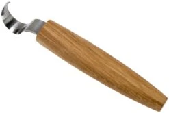 BeaverCraft SK1S Oak Spoon Carving Knife 25 Mm, Couteau Croche Pour Droitier Avec étui