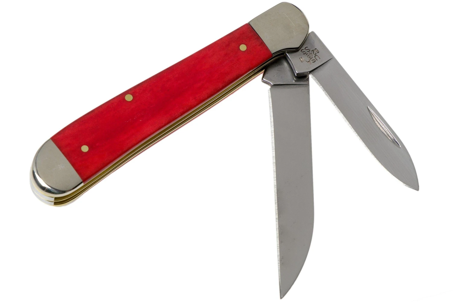 Case Copperhead, Christmas Gift Tin, Embellished Smooth Dark Red Bone, 10605, 6248W SS Couteau De Poche 4 Case Copperhead, Christmas Gift Tin, Embellished Smooth Dark Red Bone, 10605, 6248W SS Couteau De Poche – Image 2
