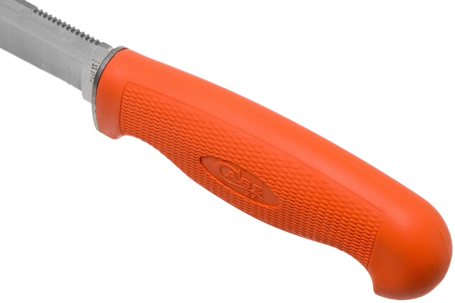 Case Utility Hunter, Orange Hunters, Textured Synthetic, 18503, LT265-5 SS Couteau Fixe 7 Case Utility Hunter, Orange Hunters, Textured Synthetic, 18503, LT265-5 SS Couteau Fixe – Image 5