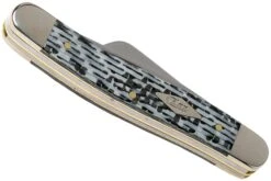 Case Medium Stockman White & Black Carbon Fiber-G10 Weave Smooth, 38923, 10318 SS Couteau De Poche -Kai Soldes Boutique CE38923 04 case