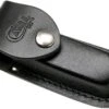 Case Leather Sheath Medium Job Logo 52226 Black étui En Cuir -Kai Soldes Boutique CE52236 01 case