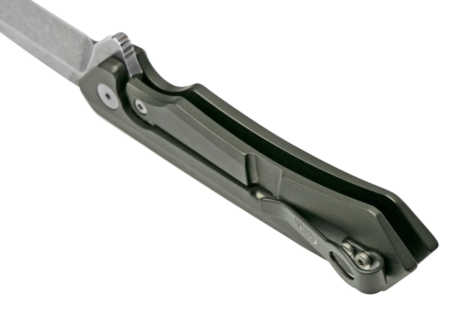 Case Kinzua Tanto, S35VN, OD Green Anodized Aluminum 64671, Couteau De Poche 5 Case Kinzua Tanto, S35VN, OD Green Anodized Aluminum 64671, Couteau De Poche – Image 4