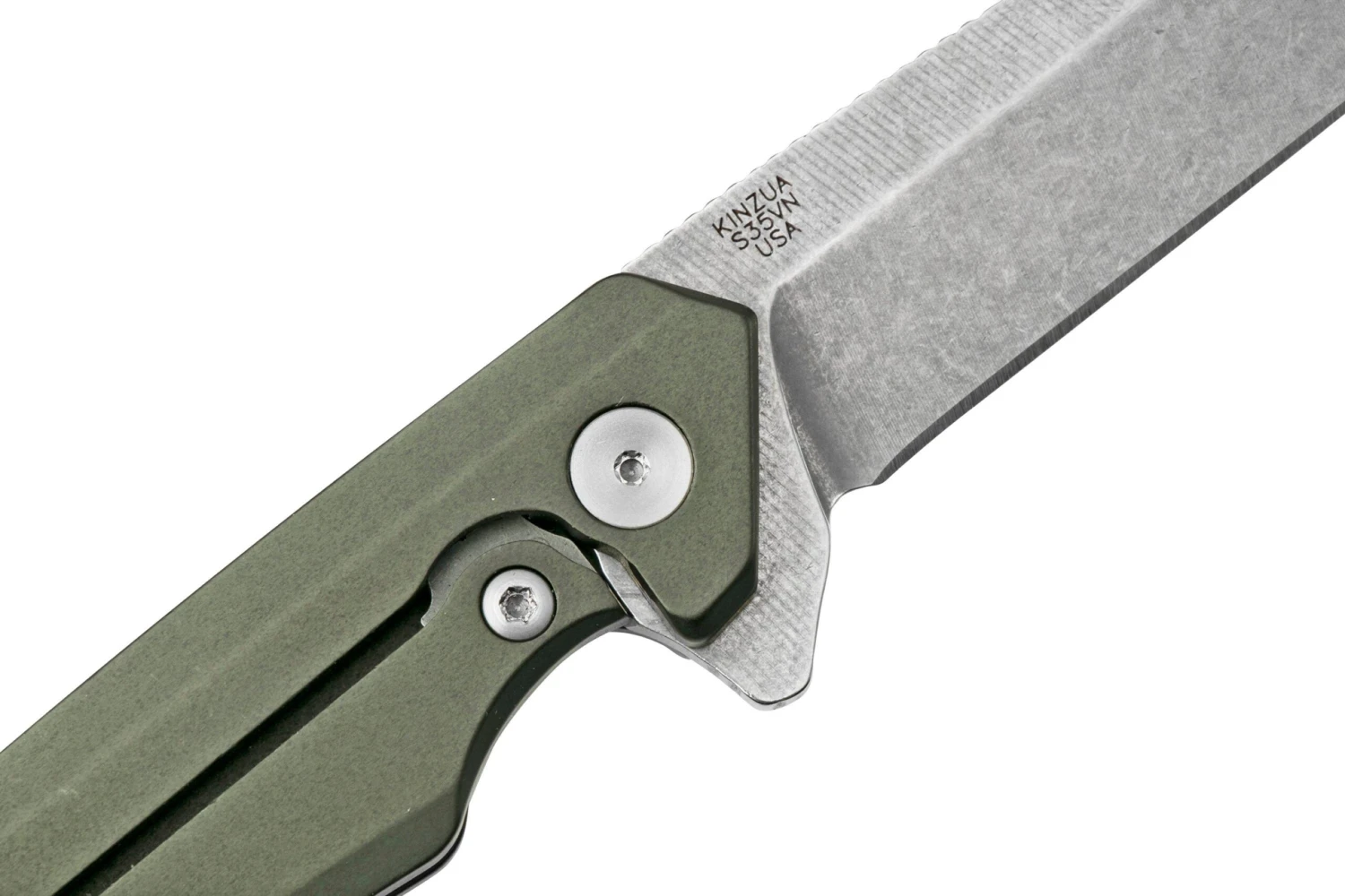 Case Kinzua Tanto, S35VN, OD Green Anodized Aluminum 64671, Couteau De Poche 6 Case Kinzua Tanto, S35VN, OD Green Anodized Aluminum 64671, Couteau De Poche – Image 5