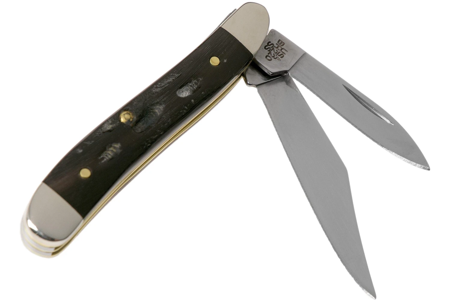 Case Peanut Jigged Buffalo Horn 65014, BH220 SS Couteau De Poche 4 Case Peanut Jigged Buffalo Horn 65014, BH220 SS Couteau De Poche – Image 2