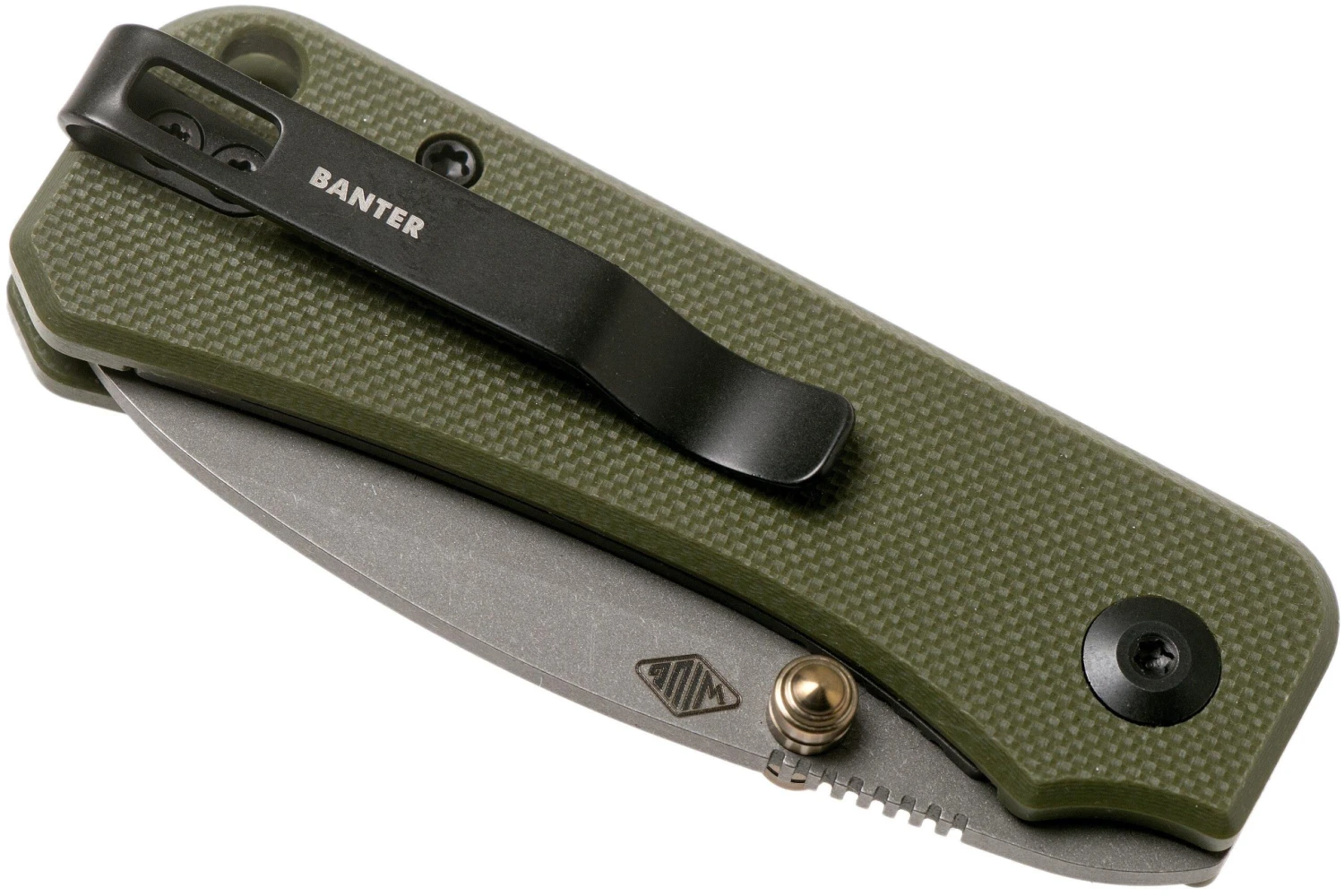 Civivi Baby Banter C19068S-5 Green G10, Stonewashed Couteau De Poche, Ben Petersen Design 6 Civivi Baby Banter C19068S-5 Green G10, Stonewashed Couteau De Poche, Ben Petersen Design – Image 4