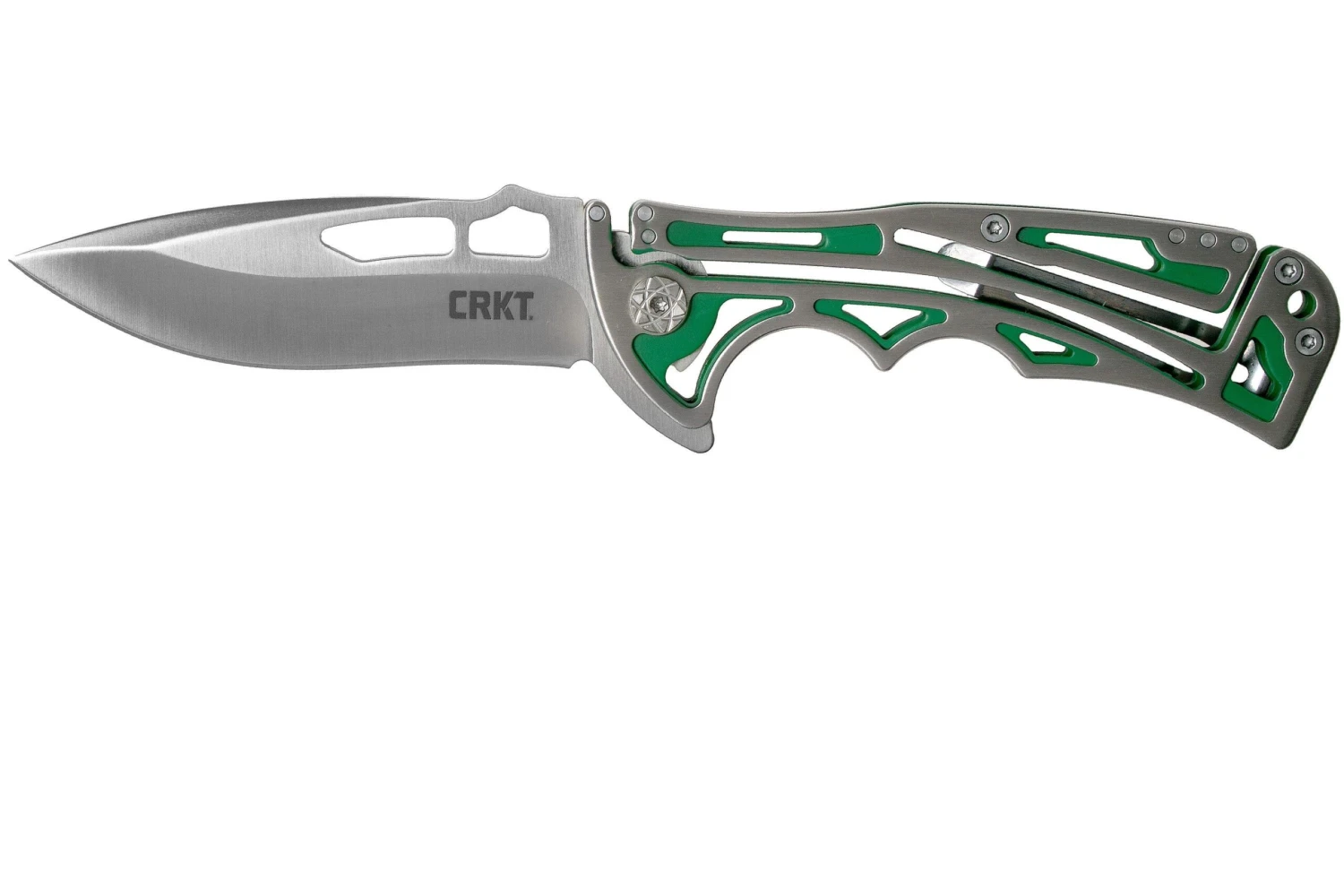 CRKT Nirk Tighe Green 5241 Couteau De Poche, Brian Tighe Design 3 CRKT Nirk Tighe Green 5241 Couteau De Poche, Brian Tighe Design