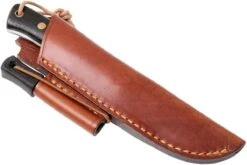 Casström Woodsman Knife Bog Oak, K720 Scandi Grind 10829 Avec Pierre à Feu -Kai Soldes Boutique CM10829 07 casstrom cm10829 07