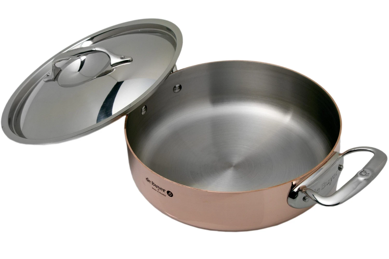 De Buyer Prima Matera Sauteuse En Cuivre 24 Cm Couvercle Inox 6241.24 4 De Buyer Prima Matera Sauteuse En Cuivre 24 Cm Couvercle Inox 6241.24 – Image 2