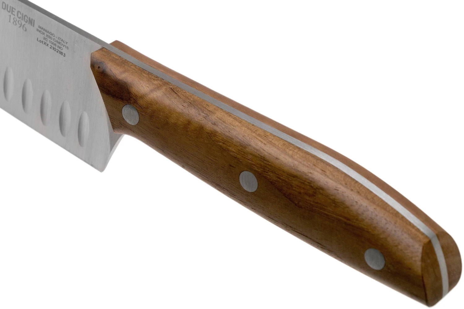 Due Cigni 1896, 2C1005NO Santoku 18 Cm, Bois De Noyer 7 Due Cigni 1896, 2C1005NO Santoku 18 Cm, Bois De Noyer – Image 5