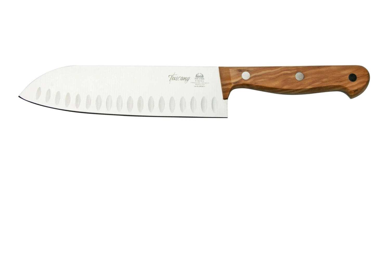 Due Cigny Tuscany DG2C760-18OL Santoku 18 Cm Bois D'olivier 3 Due Cigny Tuscany DG2C760-18OL Santoku 18 Cm Bois D'olivier