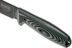 ESEE Model 3 Black Blade 3D Grey-Black G10 Couteau De Survie 3PMB-002 étui Noir + Clip De Poche 13 ESEE Model 3 Black Blade 3D Grey-Black G10 Couteau De Survie 3PMB-002 étui Noir + Clip De Poche -Kai Soldes Boutique EE 3PMB 002 05 esee knives