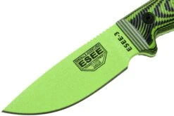 ESEE Model 3 Venom Green Blade 3D Neon Green-Black G10 Couteau De Survie 3PMVG-007 étui Noir + Clip De Poche -Kai Soldes Boutique EE 3PMVG 007 03 esee knives