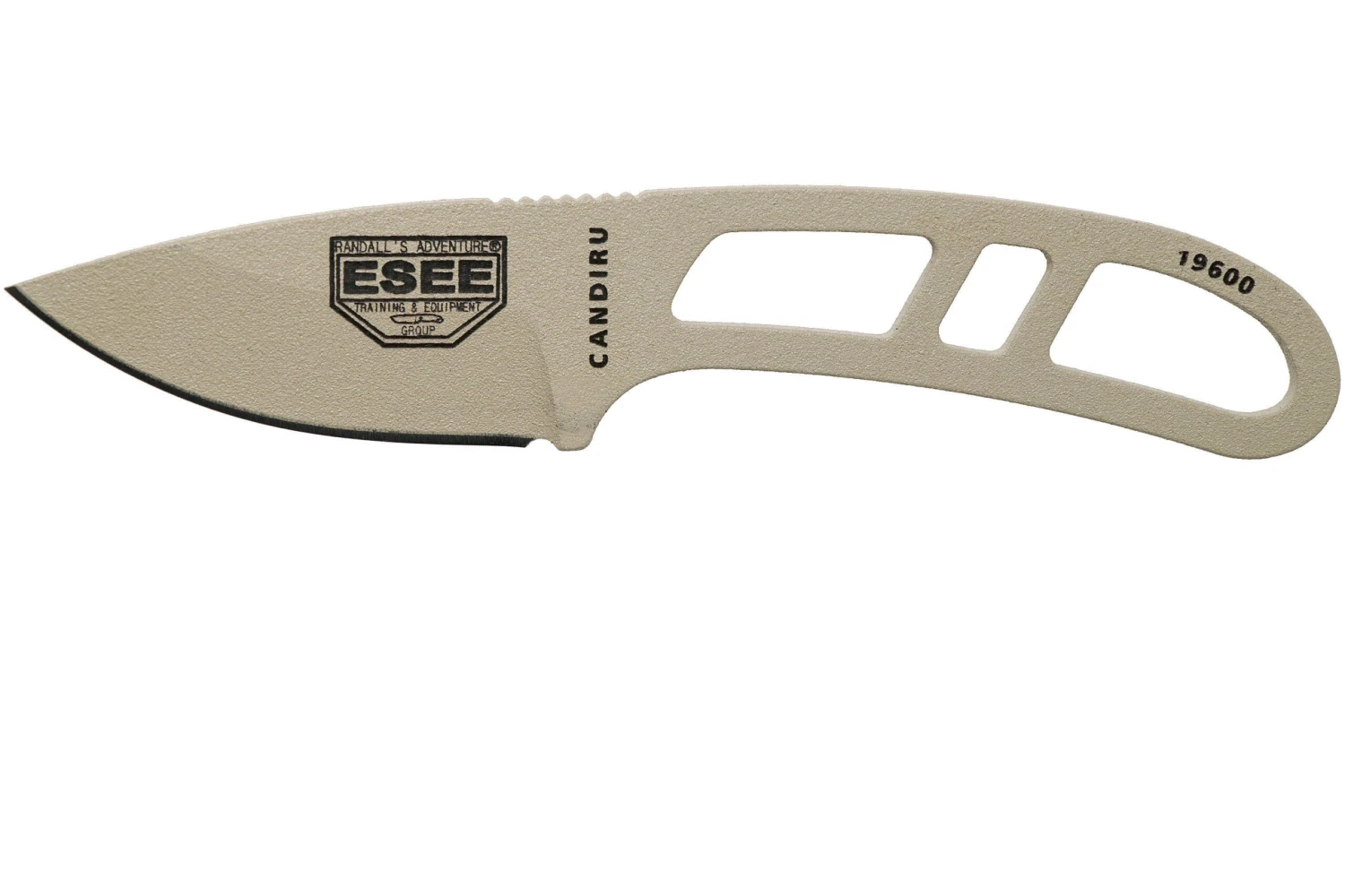 ESEE Candiru Desert Tan CAN-DT Couteau De Cou Avec étui Noir + Clip Ceinture 3 ESEE Candiru Desert Tan CAN-DT Couteau De Cou Avec étui Noir + Clip Ceinture