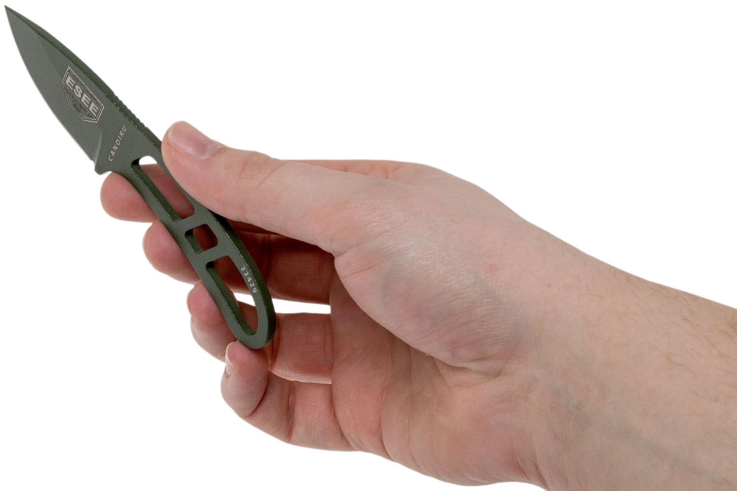 ESEE Candiru OD-green CAN-OD Couteau De Cou Avec étui Noir + Clip Ceinture 7 ESEE Candiru OD-green CAN-OD Couteau De Cou Avec étui Noir + Clip Ceinture – Image 5