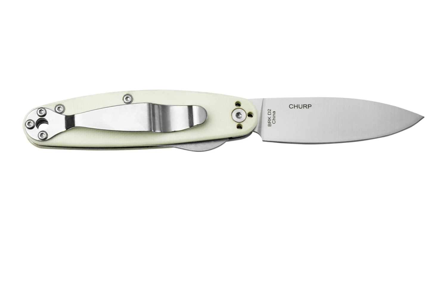 ESEE Churp EE-CH-07 D2, White Micarta Couteau De Poche 4 ESEE Churp EE-CH-07 D2, White Micarta Couteau De Poche – Image 2