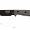 ESEE Model 3 Black Blade, Grey Handle 3P-KO Couteau De Survie Sans étui -Kai Soldes Boutique EE ESEE 3P KO 01 esee knives model 3 grijs ee esee 3p ko d1