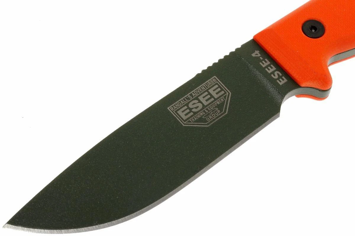 ESEE Model 4 OD Blade, Orange Handle 4P-KO-OD Couteau De Survie Sans étui 4 ESEE Model 4 OD Blade, Orange Handle 4P-KO-OD Couteau De Survie Sans étui – Image 2