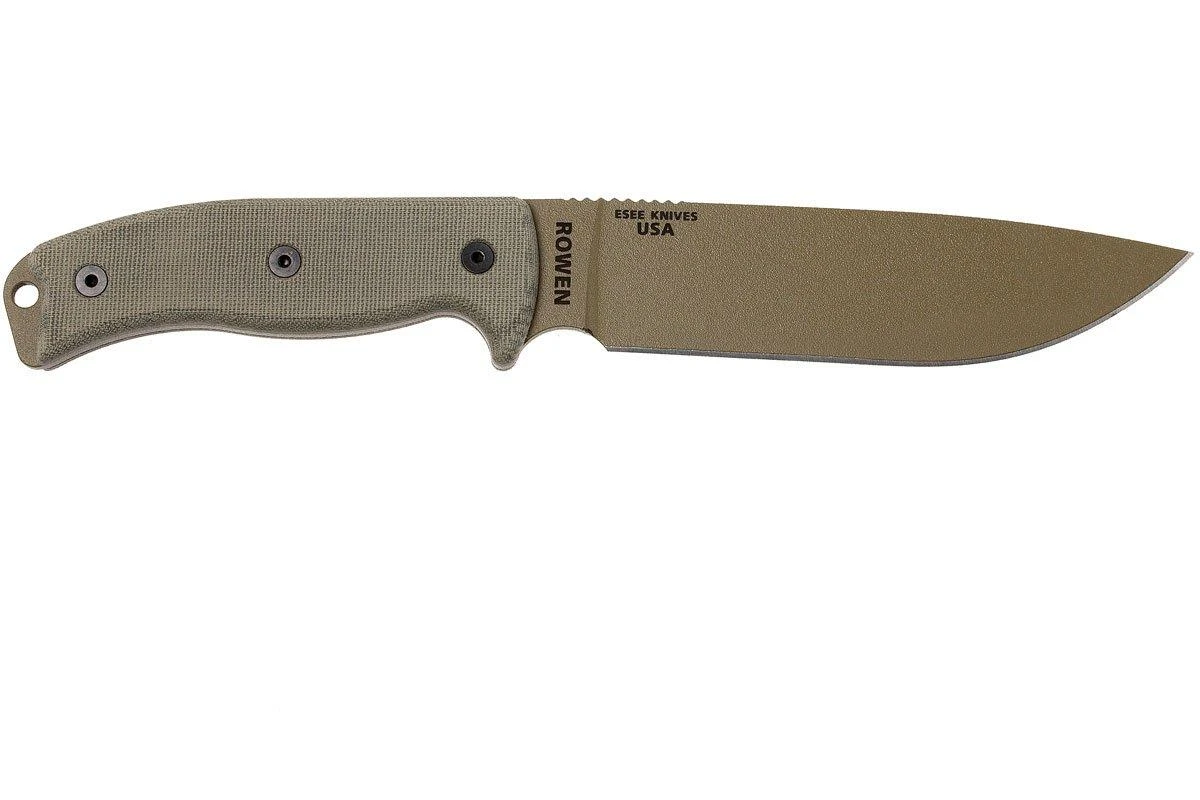 ESEE Model 6 Desert Tan Blade 6P-DE Couteau De Survie Avec étui Zytel + Clip Ceinture 4 ESEE Model 6 Desert Tan Blade 6P-DE Couteau De Survie Avec étui Zytel + Clip Ceinture – Image 2
