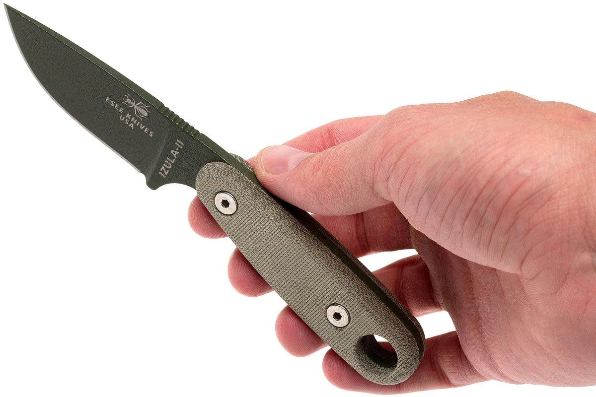 ESEE Izula II OD Green IZULA-II-OD-KIT Couteau De Survie Avec étui Et Pierre à Feu 8 ESEE Izula II OD Green IZULA-II-OD-KIT Couteau De Survie Avec étui Et Pierre à Feu – Image 6
