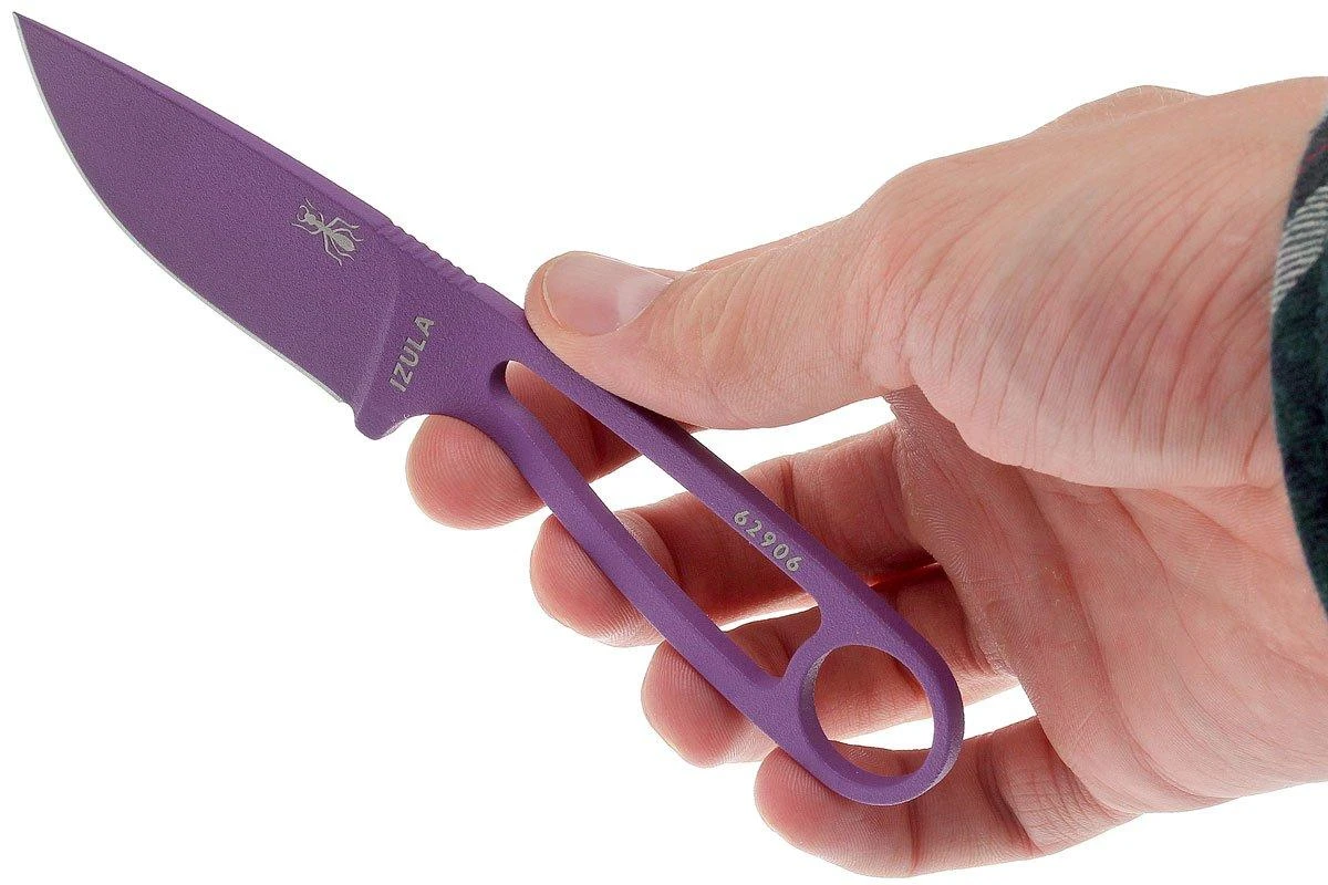 ESEE Izula Purple IZULA-PURP Couteau De Cou Avec étui Blanc + Clip Ceinture 5 ESEE Izula Purple IZULA-PURP Couteau De Cou Avec étui Blanc + Clip Ceinture – Image 3