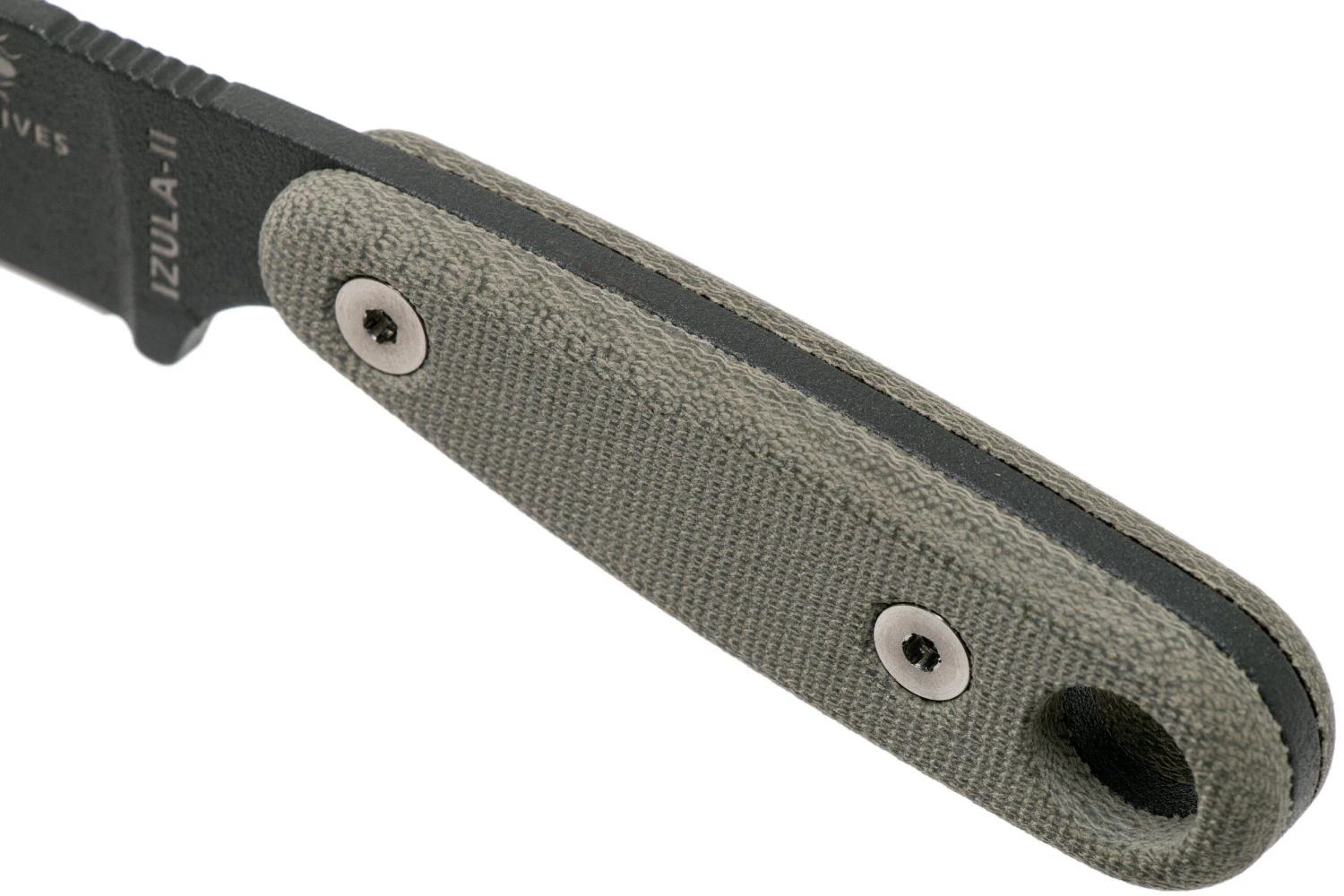 ESEE Izula II Tactical Gunsmoke IZULA-II-TG Couteau De Cou Avec étui Noir + Clip Ceinture 7 ESEE Izula II Tactical Gunsmoke IZULA-II-TG Couteau De Cou Avec étui Noir + Clip Ceinture – Image 5