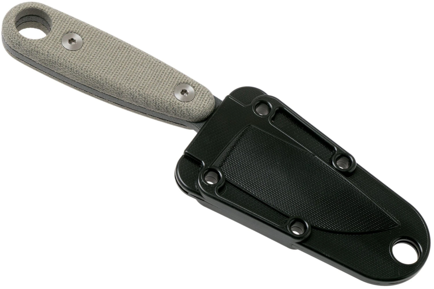ESEE Izula II Tactical Gunsmoke IZULA-II-TG Couteau De Cou Avec étui Noir + Clip Ceinture 9 ESEE Izula II Tactical Gunsmoke IZULA-II-TG Couteau De Cou Avec étui Noir + Clip Ceinture – Image 7
