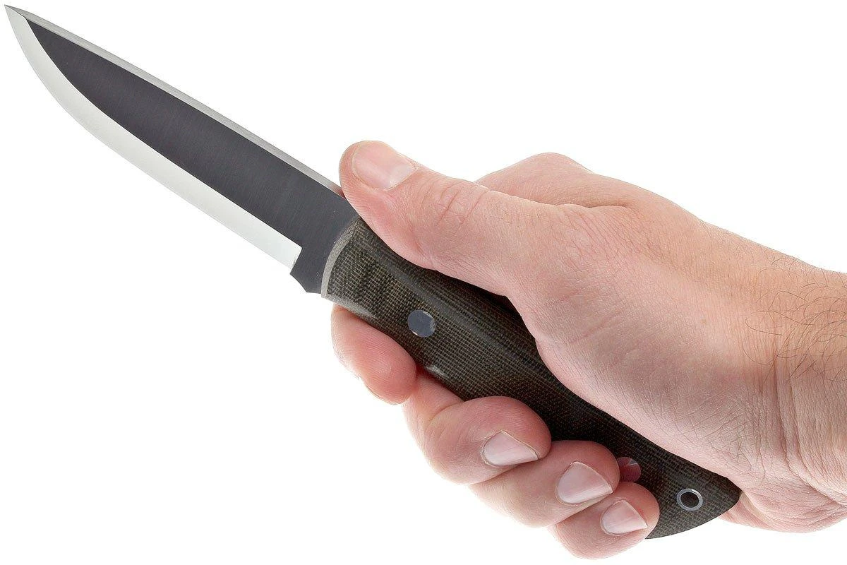 Brisa Trapper 95 - N690Co Scandi - Green Canvas Micarta - 2017 8 Brisa Trapper 95 - N690Co Scandi - Green Canvas Micarta - 2017 – Image 6