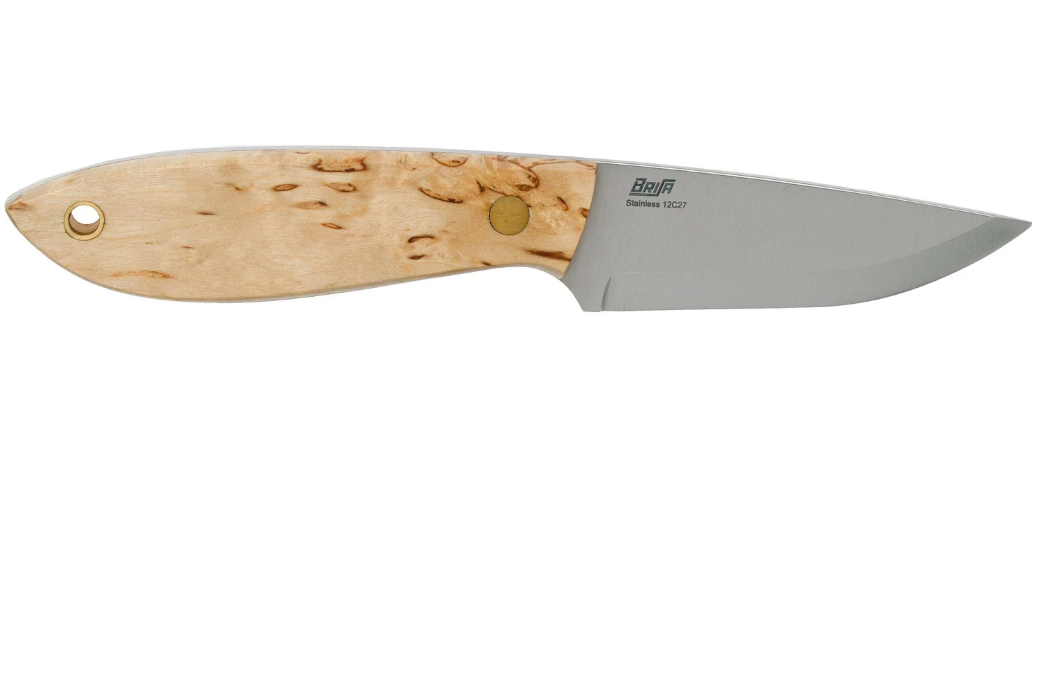 Brisa Bobtail 80 Curly Birch Handle, 12C27 Scandi, étui En Cuir 9949 4 Brisa Bobtail 80 Curly Birch Handle, 12C27 Scandi, étui En Cuir 9949 – Image 2