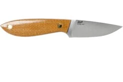 Brisa Bobtail 80 Mustard Micarta Handle, 12C27, étui En Cuir 9952 -Kai Soldes Boutique ENZ 9952 02 enzo knives