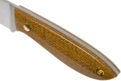 Brisa Bobtail 80 Mustard Micarta Handle, 12C27, étui En Cuir 9952 -Kai Soldes Boutique ENZ 9952 05 enzo knives