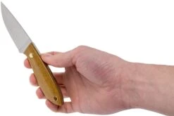 Brisa Bobtail 80 Mustard Micarta Handle, 12C27, étui En Cuir 9952 -Kai Soldes Boutique ENZ 9952 06 enzo knives