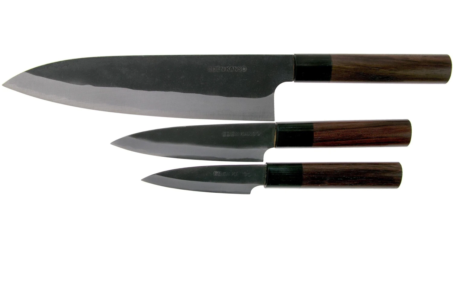 Eden Kanso Aogami Ensemble De Couteaux (3 Pièces) 3 Eden Kanso Aogami Ensemble De Couteaux (3 Pièces)