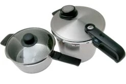 Fissler Vitavit Premium 622-412-13-090, Set Autocuiseur 4 Pièces Avec Couvercle En Verre -Kai Soldes Boutique FI622 412 13 090 02 fissler