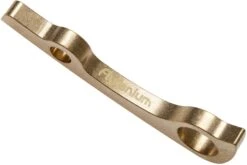 Flytanium Spyderco Paramilitary 2 Backspacer Brass, Laiton -Kai Soldes Boutique FLY 129 03 flytanium