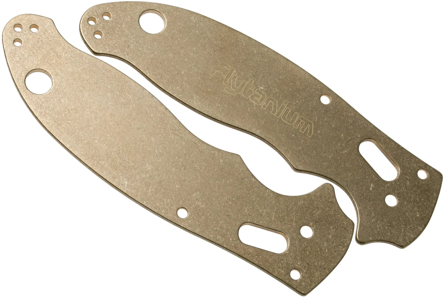 Flytanium Spyderco Manix 2 Scales, Laiton 4 Flytanium Spyderco Manix 2 Scales, Laiton – Image 2
