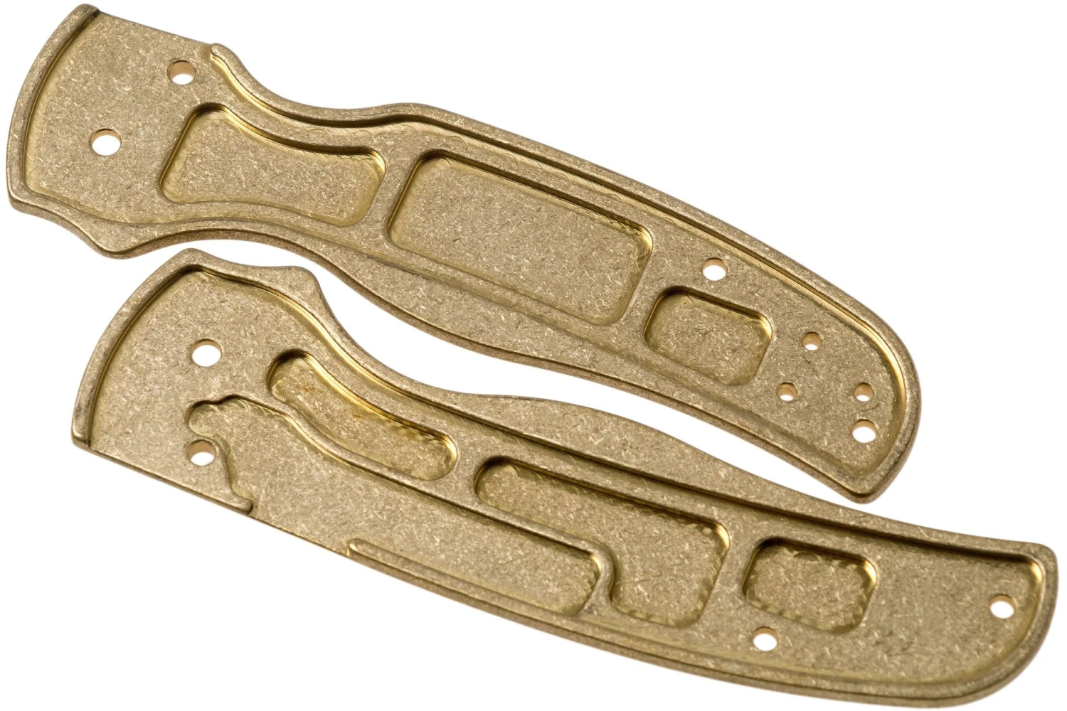 Flytanium Spyderco Shaman Scales, Brass 4 Flytanium Spyderco Shaman Scales, Brass – Image 2