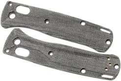 Flytanium Benchmade Mini-Bugout Scales Crossfade, Black Canvas Micarta