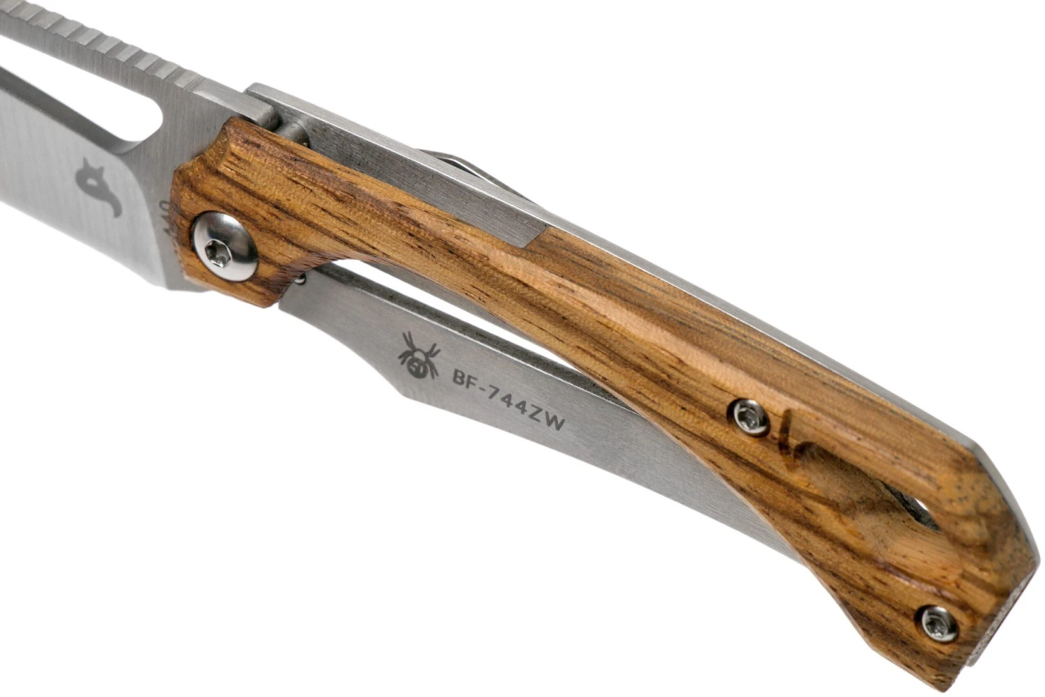 Fox Knives Racli BF-744ZW Black Fox, Zebra Wood Couteau De Poche, Simonutti Design 9 Fox Knives Racli BF-744ZW Black Fox, Zebra Wood Couteau De Poche, Simonutti Design – Image 7