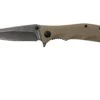 Fox Edge Mandatory Fun, Tan Micarta, FE-025 Couteau De Poche -Kai Soldes Boutique FOFE 025 01 fox