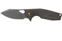 Fox Yaru FX-527TIPVD Stonewashed Black PVD Titanium Couteau De Poche, Jesper Voxnaes Design