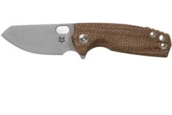 Fox Baby Core FX-608MC Natural Canvas Micarta Couteau De Poche, Jesper Voxnaes Design