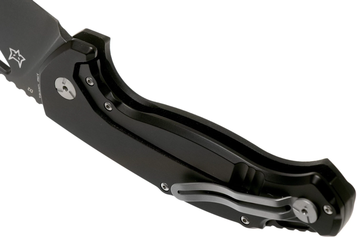 Fox El Capitan SK-02 BSW Summit Knife Co, Black Stonewashed Couteau De Poche, Tommaso Rumici Design 7 Fox El Capitan SK-02 BSW Summit Knife Co, Black Stonewashed Couteau De Poche, Tommaso Rumici Design – Image 5