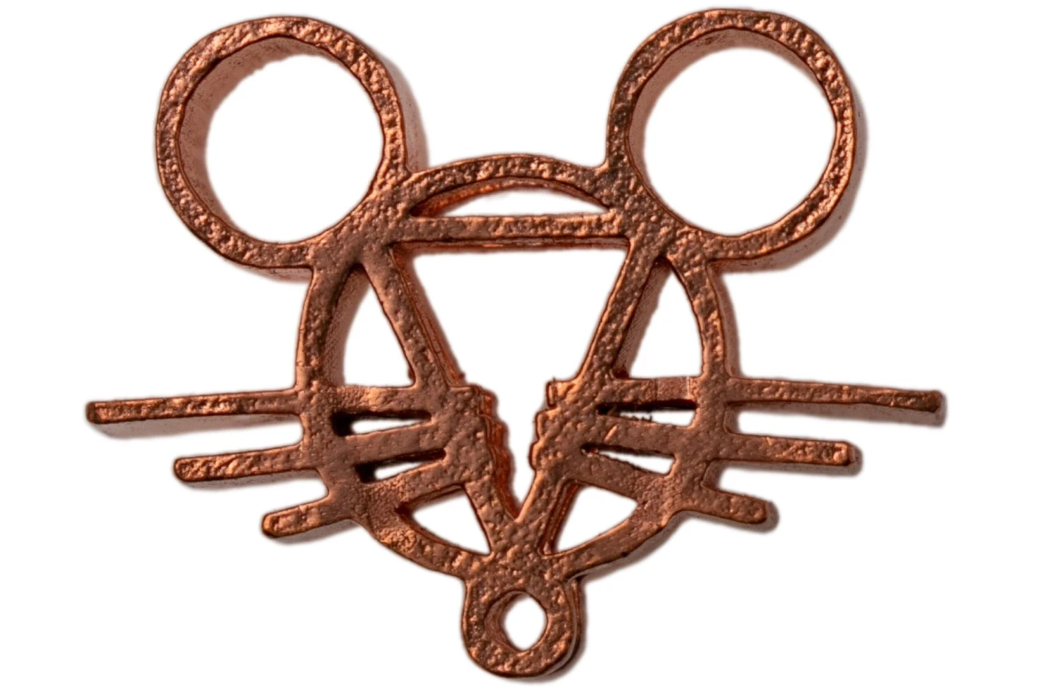 GiantMouse Copper GM Mouse Head Logo Bead 3 GiantMouse Copper GM Mouse Head Logo Bead