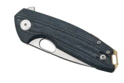 GiantMouse ACE Tribeca, Stonewashed Magnacut, Denim Canvas Micarta Couteau De Poche -Kai Soldes Boutique GM TRI DM 06 giantmouse