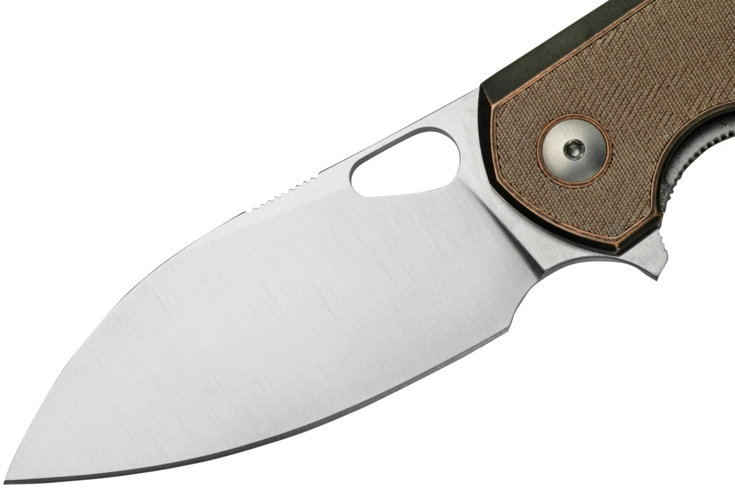 GiantMouse ACE Biblio Bronze Natural Micarta Couteau De Poche, Ansø Et Voxnaes Design 5 GiantMouse ACE Biblio Bronze Natural Micarta Couteau De Poche, Ansø Et Voxnaes Design – Image 3