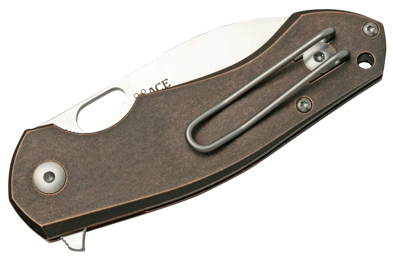 GiantMouse ACE Biblio Bronze Natural Micarta Couteau De Poche, Ansø Et Voxnaes Design 6 GiantMouse ACE Biblio Bronze Natural Micarta Couteau De Poche, Ansø Et Voxnaes Design – Image 4