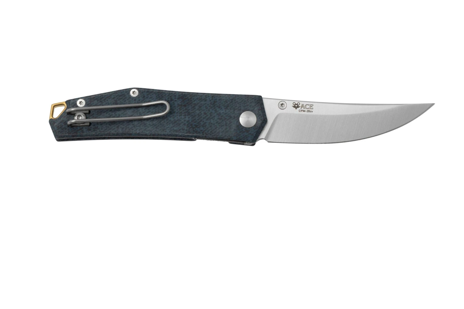 GiantMouse ACE Clyde Denim Micarta, Couteau De Poche, Ansø Et Voxnaes Design 4 GiantMouse ACE Clyde Denim Micarta, Couteau De Poche, Ansø Et Voxnaes Design – Image 2
