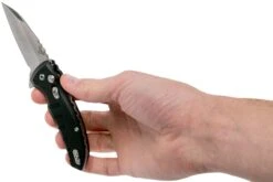 Hogue X1 Microflip Black Wharncliffe Couteau De Poche 24160, Allen Elishewitz Design -Kai Soldes Boutique HK24160 08 hogue