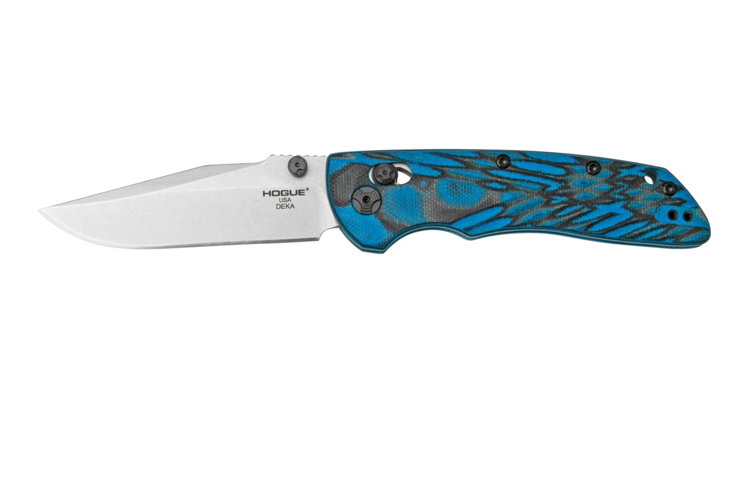 Hogue Deka 24273 G-Mascus Blue Lava G10, Allen Elishewitz, Couteau De Poche 3 Hogue Deka 24273 G-Mascus Blue Lava G10, Allen Elishewitz, Couteau De Poche